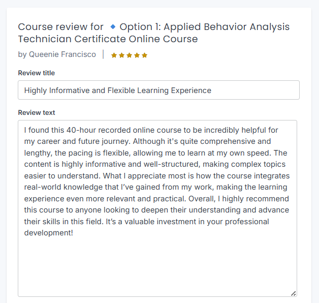 Client review