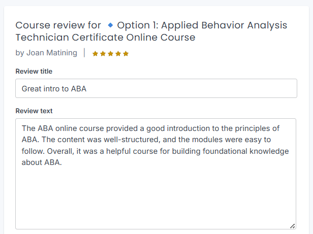 Client review