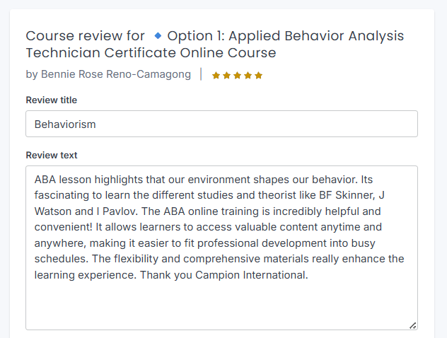 Client review